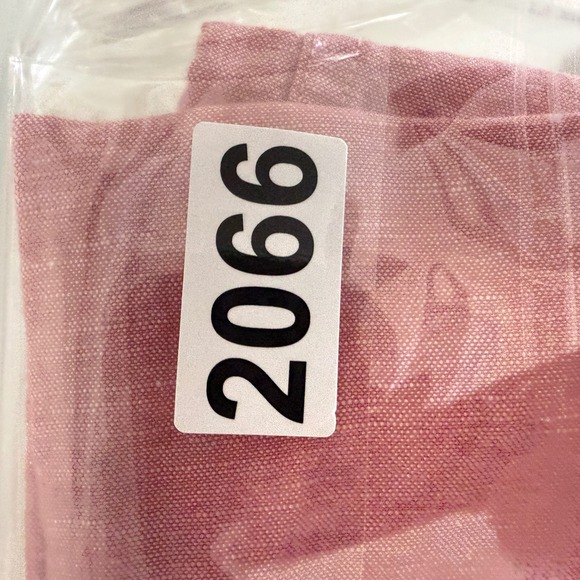 Perry Ellis Mens Washable Linen Blend Short Sleeve Button Down Shirt Pink Large - Picture 10 of 11